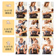 Haoyi bébé tabouret de taille ceinture nouveau-née bébé étreigne horizontalement 0 à 3 mois étreint un petit mois de petit mois pour transporter bébé pour porter le bébé celtique gris: amélioré cinq en un, peut s'asseoir ou mentir du tour de taille universel (recommandé 70-122 cm)