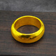 Erxi gold ring for men and women pure gold 999 glossy surface loach back thick thin wall atmospheric fashion trendy gift giving width 1 cm 50g leave a message circle number when placing an order, return and replenish according to the physical gold