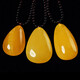 Ou Fanluo Beeswax Pendant Amber Chicken Fat Yellow Full Honey Water Drop Necklace Men's and Women's Necklaces The main stone weighs about 8-10g and comes with an identification certificate