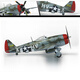 Akademie 1/72 US Fighter Bomber Assembly Armee Simulation Ornamente importiertes Geschenk Modell P-47D/F-86E Kämpfer 12530