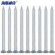 Hasdick Jingcang distribution cement steel nails straight grain cement nails white steel nails galvanized cement nails construction site nails 50mm (1KG)