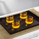 Lilac tea tray tray water storage tea table creative tray large walnut imitation wood touch