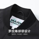 Mark Huafei Mountain Print Jacket Men's 2025 Autumn Trendy Letters Easy-Care Baseball Collar Jacket Black 311 XL /180