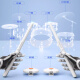 Sensitive somatosensorische Air Drum Smart tragbare Home Virtuelle AR -Anfänger Hammer Jazz Drum Praxis Artefakt 4 Drum 3 Cymbal White Entertainment Version (keine Schritte)
