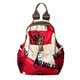 CKSY Trendy Rucksack für Frauen 2025 Neues Rucksack Mode Casual Reisetasche Nationale trendige Frauen große Kapazität CK-683 Beige und Rot