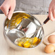
YOSHIKAWA imported Yoshikawa 304 stainless steel egg beating basin, vegetable basin mixing bowl with handle filter drain basin filter water SJ1391 stainless steel basin 14cm (pay scale)