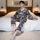 Ace Diane Fenxiang Shiyuan Trian 2023 new couple pajamas for men and women Xia Bingsi high-end casual large-size internet celebrity 723 black tutu bear L