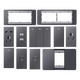 118 Typ 691 Starry Sky Grey Switch Modul Panel Multi-Loch-Switch-Socket-Modul Randfreier Kombination Computer-Modul