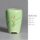 Chenjing kleiner Orchid-Topf handbemalte Keramik runde High-End-kleine alte Stapel-Topf-Zweige Landschaftsbau Home Desktop Pot Green Plant Topf 1504 Pink Green Green Hand-Bilde Bildgröße Platz Platz Order Bestellung