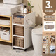 Dachun Bathroom Storage Rack Bathroom Slit Cabinet Bathroom Storage Cabinet Toilet Storage Cabinet Toilet Side Cabinet Narrow Slit Cabinet 25CM wide - three layers, paper can be pulled out on both sides of the top