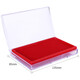 Deli (deli) printing platform seal financial quick dry printing platform clay box circular printing oil press hand seal oil square printing platform enterprise contract stamp supplement ink 9864 red/square quick dry transparent continuous cover