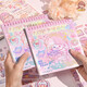 Ziyi Aki Jiang Starry Sky Sticker INS de alto valor Adhesivo Adhesivo Autoadhesivo Lágrima enorme y gruesa Cuenta de cuentas de mano Linda Educativa Custenta para niños de bricolaje Diy Cuenta de oro Estampado de oro y recubrimiento Libro Starry Sky-Pet (libre de recorte)
