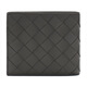 BOTTEGA VENETA 葆蝶家 BV 男士石墨色皮革编织短款钱包钱夹 605721 VCPQ4 1445