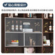 Shousheng red wine cabinet display cabinet living room partition display rack wine rack tea household wine cabinet floor cabinet display tobacco cabinet container recommended wilderness oak color丨four doors丨140*180