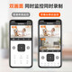 SORET 360 degrés sans coins morts avec caméra de vision nocturne panoramique haute définition Home monté sur le plafond 4G WiFi WiFi Gimbal Rotation Hémisphère Mobile Monitor Remote Door d'entrée intérieure 4G Batterie Vérification de la batterie Free [Rotation à distance + Intercom vocale + surveillance intelligente] Carte vidéo en boucle de 30 jours