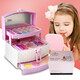 Du Lisha Kinderprinzessin Kosmetik Make -up Little Girl Performance Special Make -up Box Set Baby Geburtstag Geschenkspielzeug du Lisha Happy Paradise Make -up Box