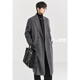 
Earl Dowel Goose-in-Line Full Wool Double-Side Wool Coat 100% Men's Long Over-Knee Warm Jacket 2024 Autumn and Winter New Style Black (plus removable-Goose-In-Line) M (170)