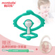 Mombella Yoga Monkey Teether Baby Teething Relief Teething Teether Toy Boilable Silicon Green Yoga Monkey 1 Pack Anti-drop Chain + Storage Box