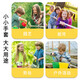 坤随幼儿园拔河比赛专用手套儿童拔河防护手套防割园艺劳保防滑线手套 儿童防护手套【熊猫M】3副 7-12岁