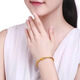 DL 1998 Fat Donglai same style 18k gold bracelet Hong Kong duty free yellow l gold women's k transfer bead concubine bracelet threaded version 3d imitation bracelet 56 (threaded version)
