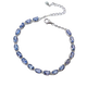 Qianluofu Tanzanite Bracelet New Natural Inlaid S925 Silver Women's Hand Jewelry Wholesale Live Accessories Douyin Fashion Goods Main Stone 5*3MM