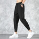Holzspecker -Freizeithosen für Männer im Sommer Neue Stil Dünne elastische Eis Seidenhose für Männer lose Füße lässige Sporthose für Männer 719 Schwarz [Fußkrawatte] L.