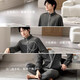 Pajamas yunzhi pour le velours de corail d'hiver pour hommes épaissis et velours velours d'automne et d'île hivernale Velvet Velvet de grande taille Spring et automne décontractés Contrôlant 9731-Sea Cucumber Gray M (165): recommandé pour 100-120 Jin [Jin est égal à 0,5 kg] pour porter