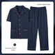 BSTB [extra großer Größe] 7xl Super große Baumwollhosen Halbärmeligte Pyjamas für Männer Sommerfett und Fett Plus Größe 300 Jin [Jin entspricht 0,5 kg] Fett Baolan HD12003 Kurzärmeler-Hosen Anzug 5xl180-220 Jin [Jin Equals Equals 0,5 kg]