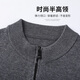 Hengyuan Xiangxiang sweater men's autumn and winter 100%pure wool sweater warm casual jacket middle -aged men's sweater cardigan