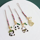 AUKEWIN Panda Bamboo U disk anti-loss lanyard mobile phone chain hanging bag accessories couple pendant key chain 2