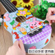 
Ukulele DIY small guitar handmade homemade assembly material bag painted hand-painted graffiti wood 21 inches round + pigment + backpack strap 21 inches