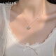 LnieerS925银星河项链女夏ins风轻奢小众设计吊坠锁骨链送女友生日礼物 星球项链【S925银】