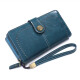 VQGT Sunflower Long Wallet Women's New Clutch Mobile Phone Bag Light Luxury Girls Wallet Coin Purse Female Card Bag Black