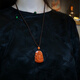 Classic natural Taiwan Momo deep sea organic gemstone coral hand-carved Guanyin pendant