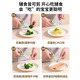 拜格 陶瓷辅食剪刀婴儿宝宝专用食物剪可剪肉剪菜便捷研磨工具剪 绿剪刀（防尘盖+收纳盒+辅食夹）