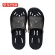 Beijing-Tokyo soft elastic quick-drying leaking slippers home bathroom bath sandals and slippers men's models shiny black 42-43 size JZ-8576