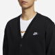 耐克（NIKE）外套男士2024春秋季新款针织开衫V领线衫休闲夹克上衣 FN3899-010黑色 S