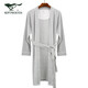Septwolves pajamas men's pure cotton men's home clothes cotton long bathrobe men's bathrobe pajamas