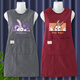 Gemengtong vest apron kitchen household pure cotton catering special cooking list 2025 new cute women's work clothes gray-ZJ701 vest vertical cotton 1 piece