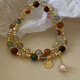 Lemiao Bracelet à double couche Bracelet Luxury Luxury Retro Bracelet Niche Design Simple Hand Bijoux Style pour femmes A679-1 Bracelet en perles de couleur double couche B01-303