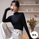 Langsha half turtleneck spring and autumn basic base layer women's long-sleeved inner slim fit, elastic, soft and close-fitting base layer shirt