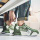 Mvpboy Laufschuhe Herren neuer Frühling Vielseitige Gelegenheitssportschuhe Herren Bottombag Vaters Schuhe Atmungsfreie Mesh Schuhe Herrenschuhe Sonnenschein C681 Green 43