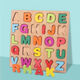 Lettres numériques Panneau de planche à capture à la main Puzzle d'éducation précoce en bois 2 à 6 ans Puzzle Puzzle Toys Baby Digital Puzzle Log [Letters + Graphics]