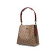 
CoaCH (COACH) [same price 618] Women's printed fashionable one-shoulder crossbody handbag 618 khaki with brown and red C3890B4NQ4