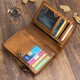 Andseeyou Brand кошелек Men Men Short Certifice Card Bag Вертикальный кошелек подлинный кожаный сцепление
