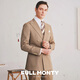 FULL MONTY [Marzotto fabric] Wool suit jacket for men business slim single and double-breasted suit 2024 winter khaki 3432 42