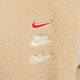 Nike Jacket Men's Clothing 2024 Autumn and Winter Cny Dragon Year Limited Limited New Tre-Hook Imitation Lamb Collar Sports y ropa casual FZ6194-126 Color de té de leche 2XL