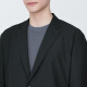 
MUJI (MUJI) Men's Easy-Dry Elastic Bubble Jacket Men's Jacket Early Autumn Style Suit Small Suit AD0VHC4S Black L (175/100A)