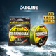 Hong Kong imported Japanese fishing line Mulse Luya line soft non-rolling semi-floating nylon fishing line main line black and yellow gradient color Hong Kong version No. 1.5