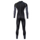 ZCCO wetsuit men's thickened warm snorkeling one-piece long-sleeved jellyfish suit anti-cold winter swimming wetsuit new 3MM black gray M